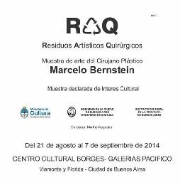 RAQ Muestra de Arte del Cirujano Plastico Marcelo Bernstein, auspiciada por Ministerios de Cultura Cirugia plastica Cirugia estetica